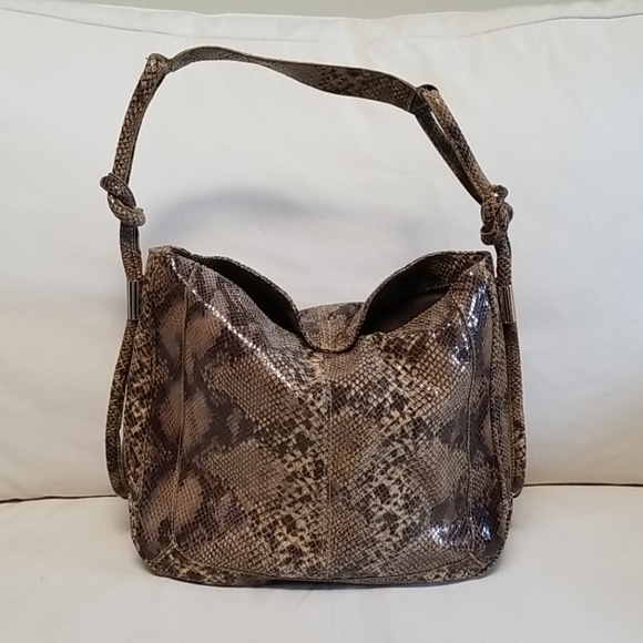 Python Hobo Shoulder Bag - Picture 3 of 8